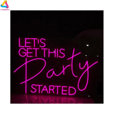 China Long Lasting Custom Personalized Until The Death We Belong Sign Lets Party Neon Sign For Your Party Event Decoration for sale