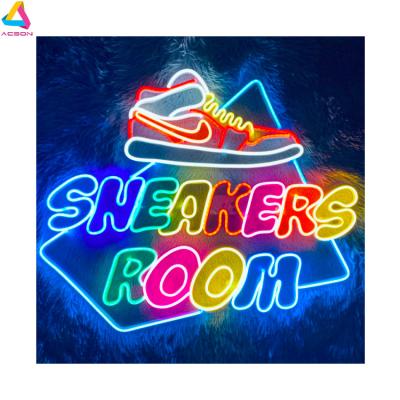 China Long lasting hot sale led neon sign shoe friend sport led noen gift color change fashionable neon sign rgb sign for sale