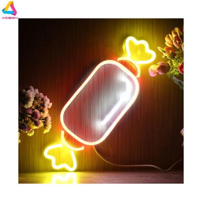 China Kids Room Long Lasting Flex Silicone Candy LED Neon Sign for sale