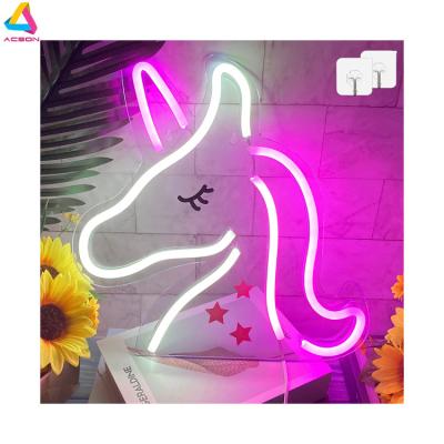 China Custom Long Lasting Custom Children's Decorative Neon Lights Led Light Neon Sign Unicorn Neon Sign For Room for sale