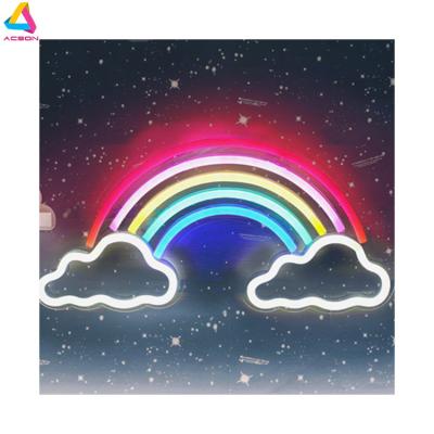 China Long Lasting Neon Signs Acrylic Rainbow Wall Decor Advertising Sign Led Night Light For Bar Beer Window Shop Room Bar Home Decor for sale