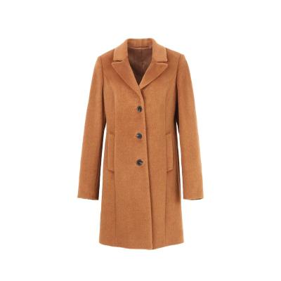 China Fashion Alpaca Women's Winter Alpaca Coat Anti-Wrinkle Warm Wool Slim Coat Single Breasted Elegant Camel Coat For Women for sale