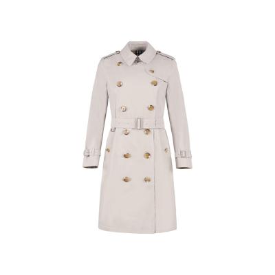 China Plus Size Women Fall Clothing 2020 Long Sleeve Plus Size Double Breasted Classic Casual Trench Coat Long for sale