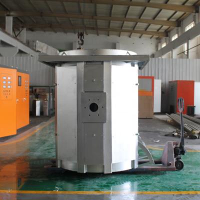 China Easy Operate Hot Sale Aluminum Ingot Making Machine Induction Melting Furnace For Scrap Aluminum for sale