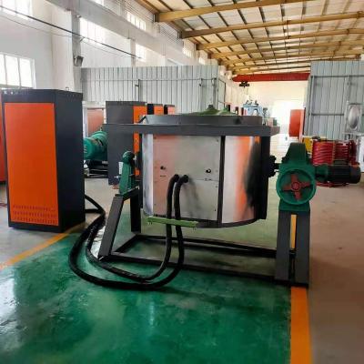 China Easy Operate Energy Saving 50kg-2000kg Automatic Pour Induction Aluminum Melting Furnace for sale