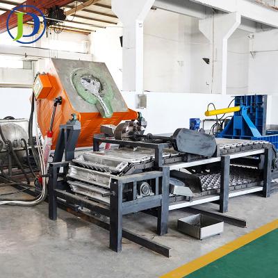 China Easy operate 250kg-2000kg per hour scrap billet ingot casting machine and brass copper aluminum melting production line into ingots for sale