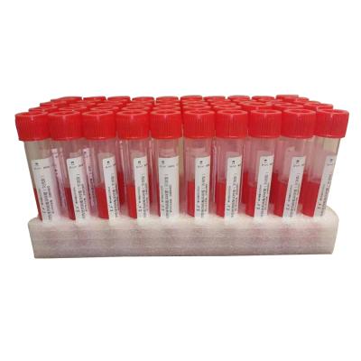 China Collection PP 10ml 12ml Cryovial Plastic Nasal/Oral/Throat Swab Tube Cryovial Test Flat Bottom Sampling VTM Swab Throat Transport Cryotube For Nucleic Acid Testing for sale