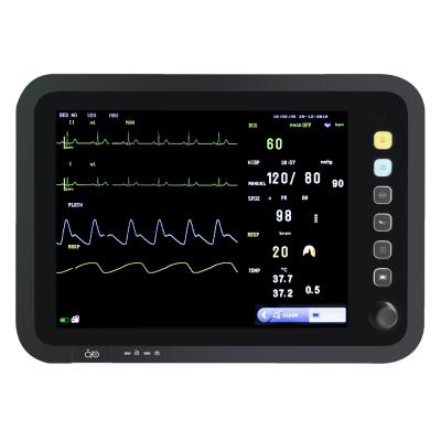 China ICU 8000C 12.1 Inch LCD Screen ICU ECG Heart Rate Respiration Blood Oxygen Blood Pressure Body Temperature Detector for Hospital for sale