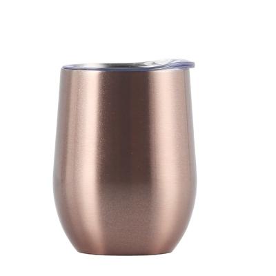 China Viable Insulated Wine Tumbler With Lid, Double Stemless Insulated Wine 12oz, Durable Insulated Coffee Mug Wall Stainless Steel Desktop for sale