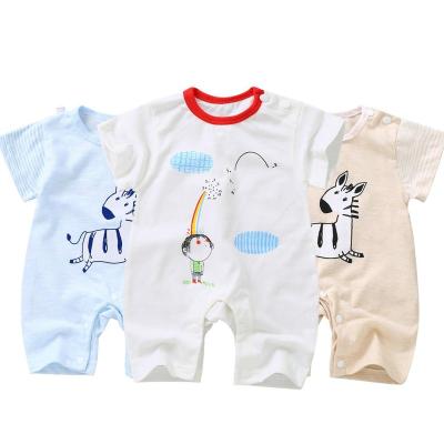 China Baby Rompers Baby Romper Long Sleeves 100% Newborn Baby Boy Girl Clothes Cartoon Printed Comfortable Cotton Baby Pajamas for sale