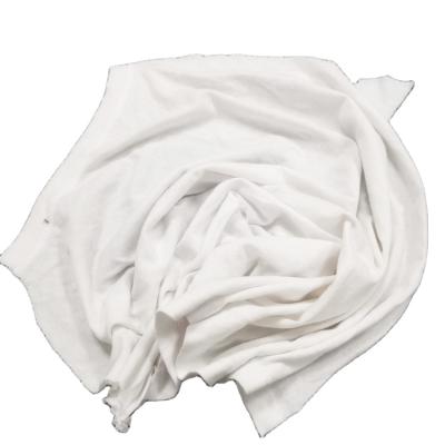 China 100% Strong Oil Water Absorbency Cotton Textile Color T-shirt Rags Waste White Absorbent Rags Strong for sale