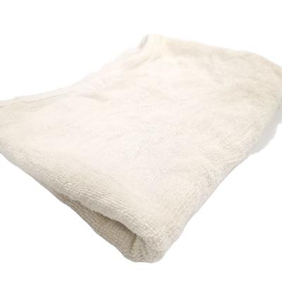 China Wholesale Strong Metal Capacity Absorption Water Oil White Industrial Cleaning Not Sewing Little Square Towel Cotton Rags for sale