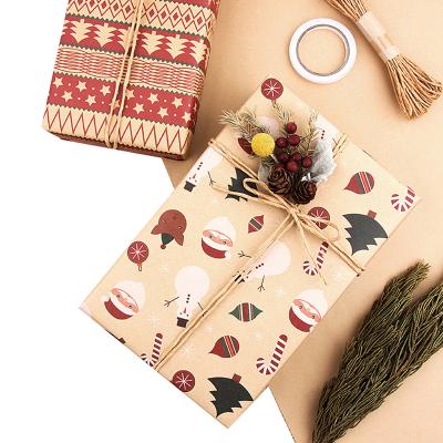 China Handmade Wholesale Christmas Custom Wrapping Paper Gift Wrapping Paper For Wrapping for sale