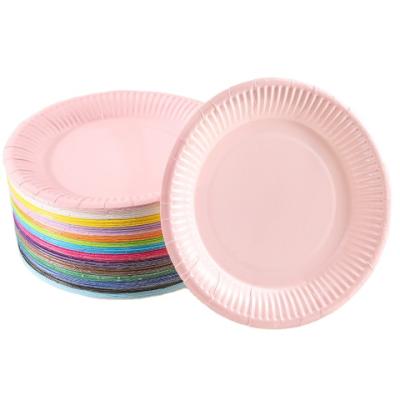 China Waterproof Custom Disposable Birthday Party Paper Plate Set Tableware Party Paper Plate Sets Birthday Party Supplies for sale