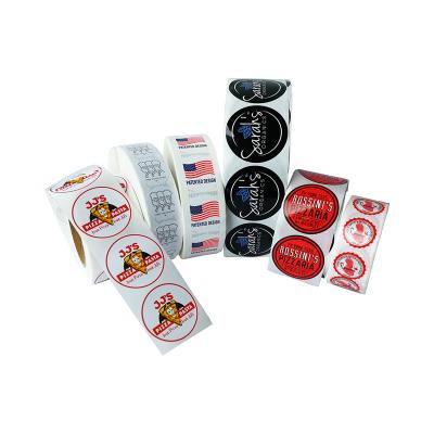 China Waterproof Printing Self Adhesive Clear Gold Foil Round Vinyl Sticker Label Roll Maker, Custom Circle Logo Packaging Label for sale