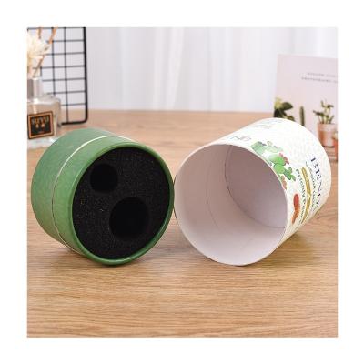 China Food Grade Biodegradable Cylinder Box Tea Paper Tube Packaging for sale