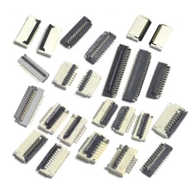 China 0.5 1.0 1.25 2.0 2.54 Upper Contact Zif Smt LCD Fpc Ffc Horizontal Vertical Connector PCB Board Flip Type Fpc Connector Pitch for sale