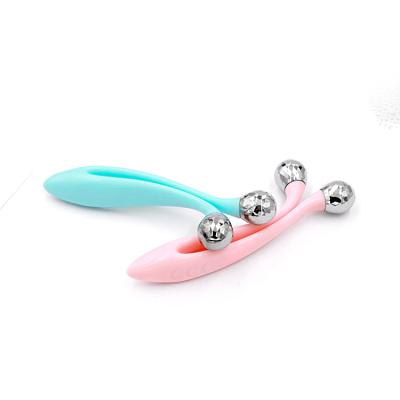 China Face Skin Massager 360 Degree V Shape Face Roller Manual Instrument Physical Tools for sale