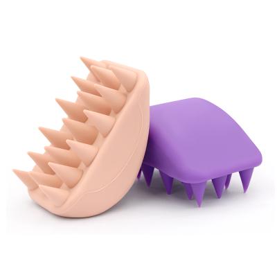 China Body Factory Customized Logo Gifts Handle Wheat Straw Hair Comb All Silicone Scalp Massage Shampoo Brush for sale