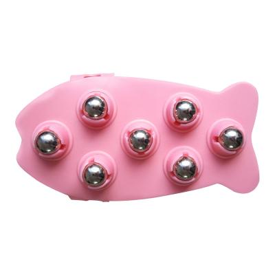 China 2020 new body fish type Seven-pearl massager brush guasha massager for body health for sale