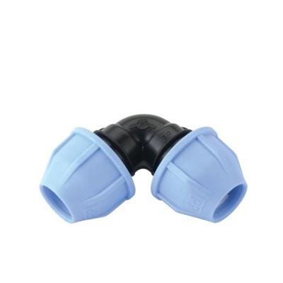 China Sanitary Plumbing Irrigation Tubing Pipe Fittings Pe Compression Plastic Plumbing Fittings Elbow for sale