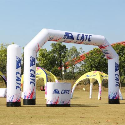 China CATC Race with Logo Explosion Arch Cheap Inflatable Arch Brand Advertising for sale