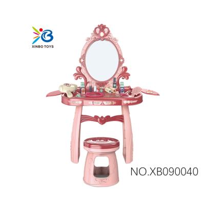 China Children Playset Toy Preschool Makeup Set Fashion Girls Lovely Dresser Toys Makeup Toys XB090040 for sale