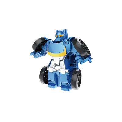 China High Quality Cartoon Toy Blue Small Robot Deformation For Kids Wholesale Super Deform Car To Transform Robot Toy for sale