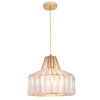 China Modern Contemporary Creative Restaurant Adjustable Chandelier LED Shade K9 Crystal Chandelier for sale