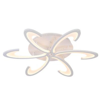 China Embeded Ceiling Simple Creative Bedroom Modern Petal Shape Decorative Ceiling Lamp for sale