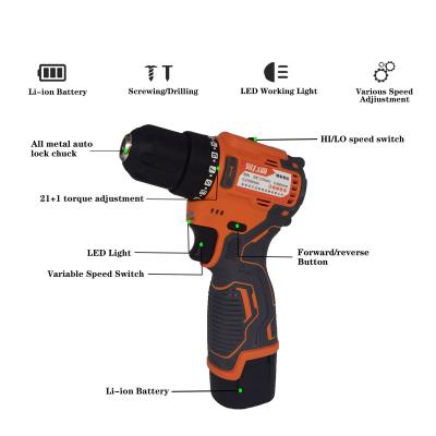 中国 Hot Sale 12V 16V 18V 20V 24V 36V 48V Lithium Battery Brushless Cordless Power Drills Tools 販売のため