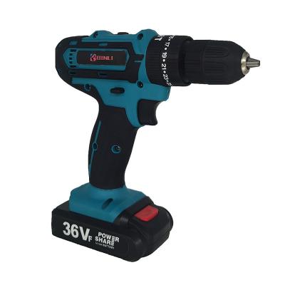 China 36V 1300Mah Rechargeable Electric Lithium-Lon Brushless 10Mm Wood Cordless Impact Drill à venda