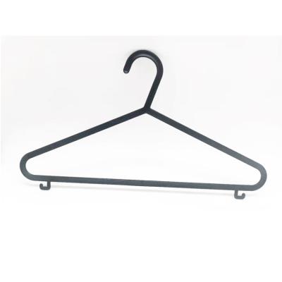 China Flat cheap black plastic hangers 10 packs or 30PK for sale