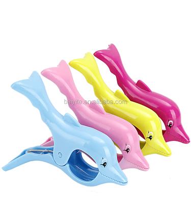 China Plastic Plastic Dolphin Beach Towel Clips For Chair for sale