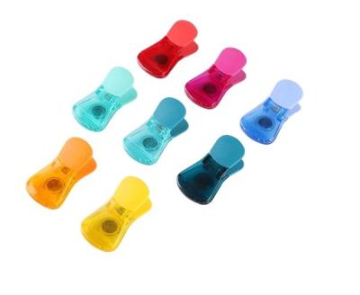 China Sustainable Manufacture Hot Selling 6PCS PACK Bag Magnetic Fridge Storage Food Clip Colorful for sale