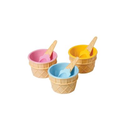 China Viable Wholesale Cheap Reusable Custom Personalized Ice Cream Bowl for sale