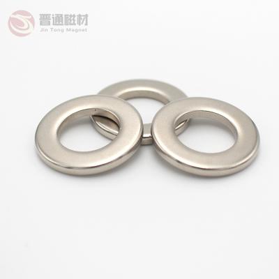 China Industrial Neodymium N52 Magnet Magnetics Super Powerful Ring Magnet Holding Power Rare Earth Ring Magnet for sale