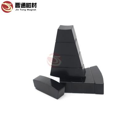 China Industrial Magnet N45SH Neodymium Magnet Disc Block Arc Motor Magnet Black Epoxy Motor Magnet for sale