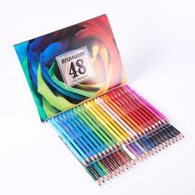 China Promotion\Business\Professional Oily Artist Color Pencil Set Colored Pencils School\Office 48 PCs For Artist Adult Coloring for sale