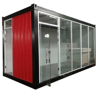 China Modern Living Design 20ft Container House Prefab Corrugated Office for sale