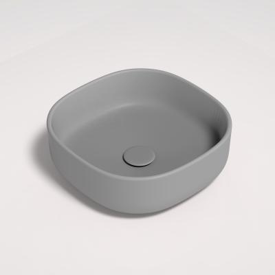 China Concrete Terrazzo Wash Concrete Hand Basin For Hotel Villa Bathroom Sink for sale