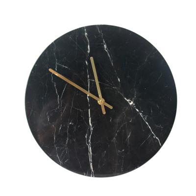 China Europe Modern Minimalist Natural Marble Wall Clock Customized Wholesale Concrete Clock for sale