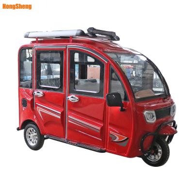 China Hot Sale 60V 1000W Electric Passenger Tricycle 6 Seats Auto Rickshaw for sale