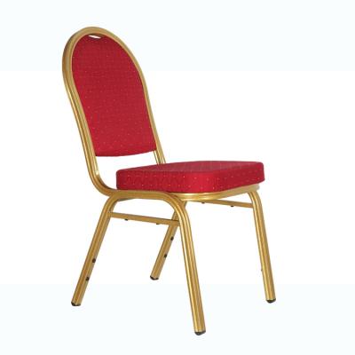 China Hotel Party Wholesale Modern Stackable Steel Fabric Upholstered Padded Throne Restaurant Furniture Cheap Padded Banquet Chair for sale