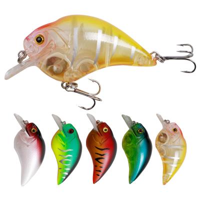 China ABS Plastic LUSHAZER Plastic Lures 65mm 12g Crankbait Fishing Lures Hard Bait for sale