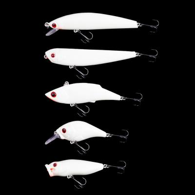 China Wholesale plastic artificial minnow isca plastic artificial minnow isca fishing tackle 5pcs/box luminosa artificial fishing tackle 5pcs/box ABS fishing lure bait set for sale