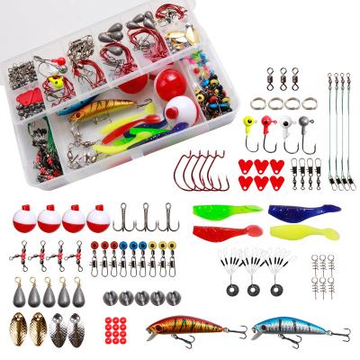 China Wholesale 256PCS Ice Carp Gear Crankbait Minnow Snap Vib Softplasticlure Fishing Lurehard Bassing Fishing Tackle Eco-Friendly With PP Box for sale