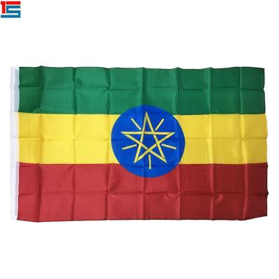 China FLYING 3*5ft 100% Polyester Ethiopia National Country Flags for sale