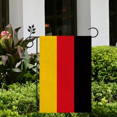 China Double Sided Hanging Printed 12x18 Inch Germany Burlap Durable Garden Flag Lawn Flag For Yard Decoration for sale