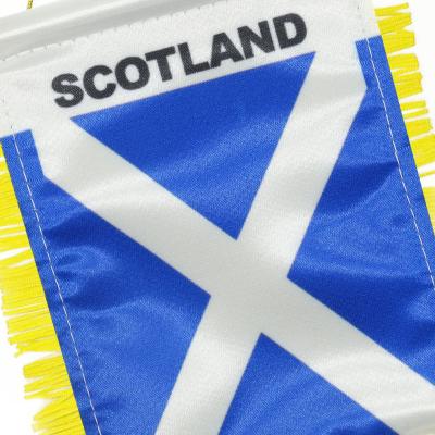 China Digital VOLANTE Printing Factory Low Price 14x21cm Mini Flags All Countries Scottish Flag for sale